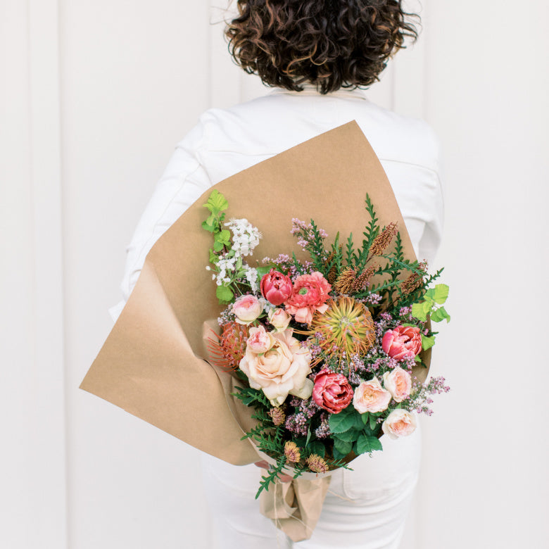 Large Wrapped Bouquet - Santa Cruz Flower Delivery Seascape Flowers