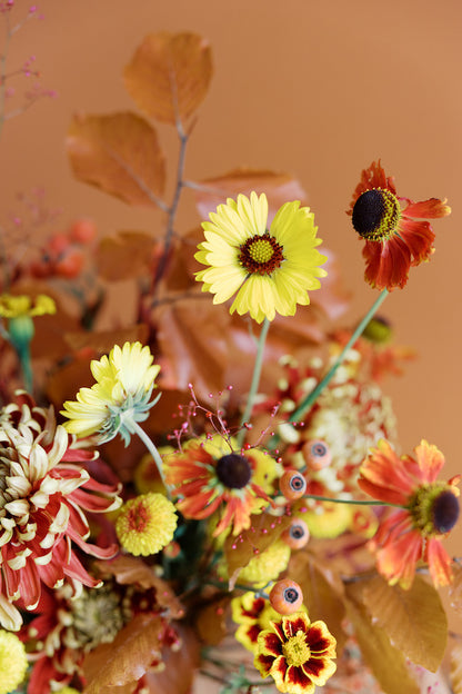 fall bouquet details - order floral delivery from seascape flowers santa cruz