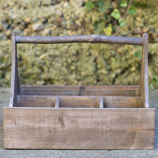Wooden Tool Box - Seascape Flowers