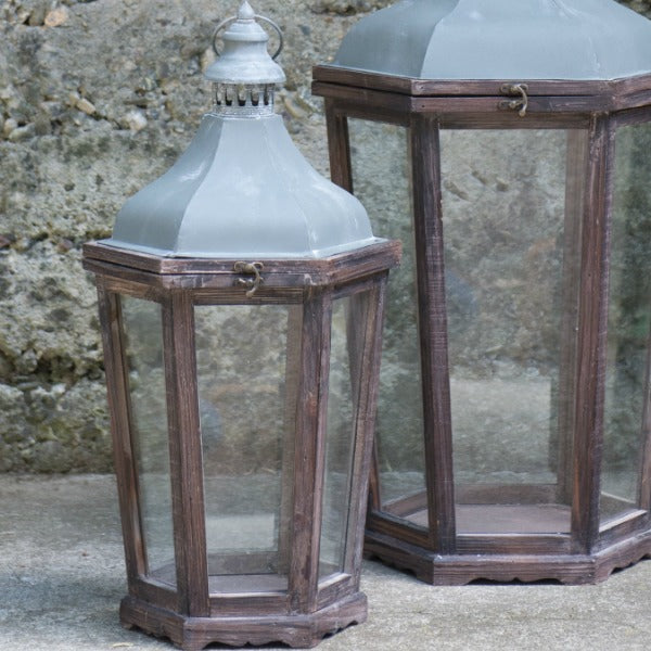 rustic wooden country club lanterns