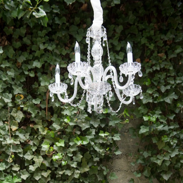 small crystal chandelier